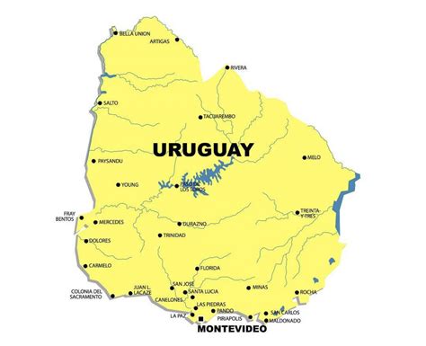 uruguay river on map