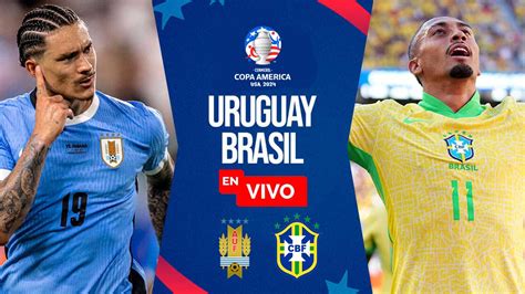 uruguay vs brasil en vivo hoy