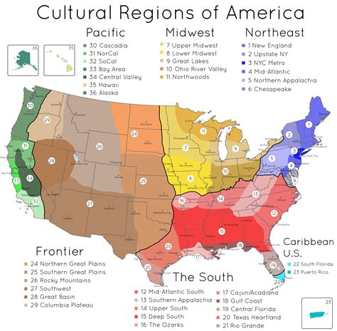 Us Cultural Regions Map