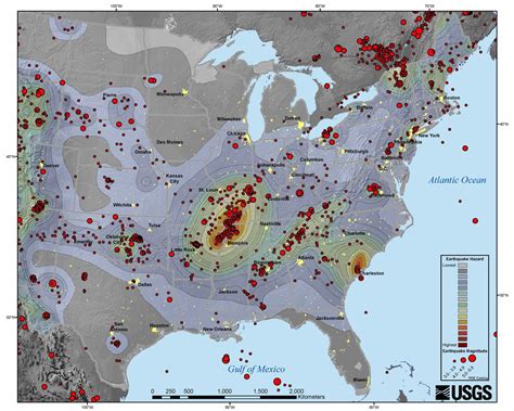 Us Earthquake History Map