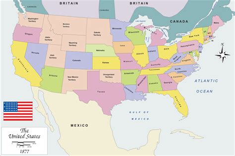 Us History &amp; Geography Map