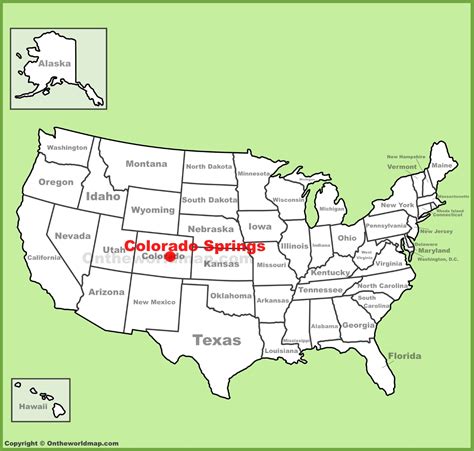 Us Map Colorado Springs