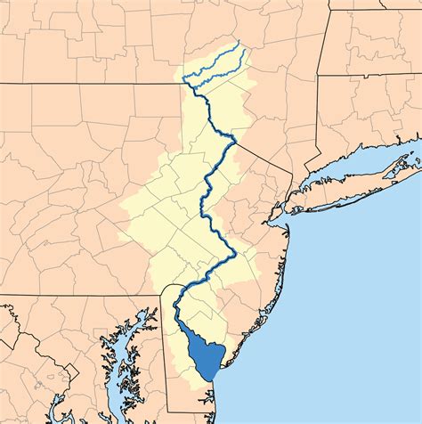 Us Map Delaware River