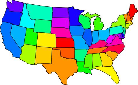 Us Map Free Clipart