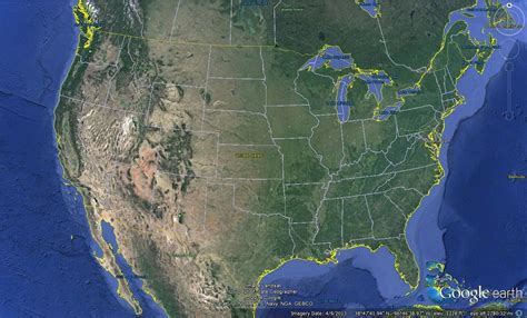 Us Map Google Earth