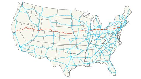 Us Map Of Interstate 80