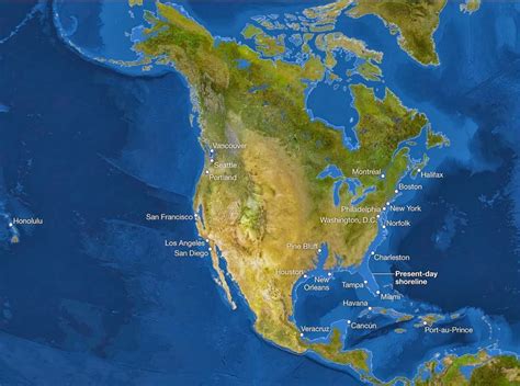 Us Map Of Oceans Rise