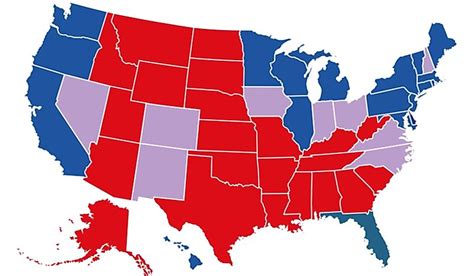 Us Map Red States 2021