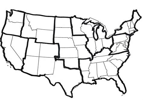 Us Map Regions Blank