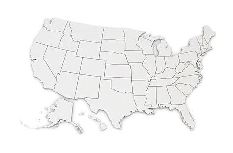 Us Map Stock Image