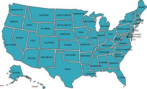 Us Map With Just States