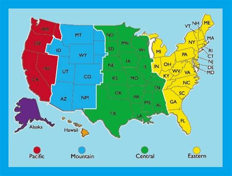Us Time Zone Map With Zip Codes