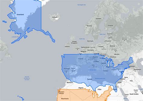 Us Vs Europe Size Map