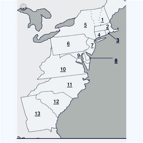 us 13 colonies map quiz