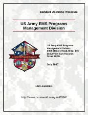 us army ems programs management division sop