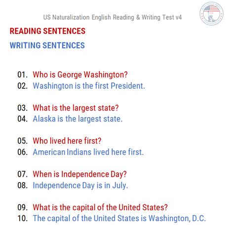 us citizenship reading and writing pdf