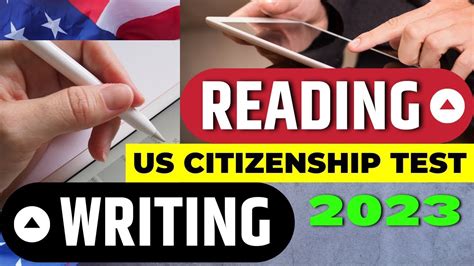 us citizenship reading test and writing test