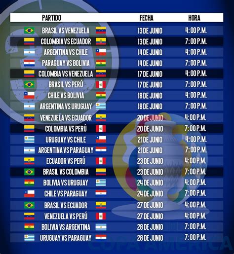 us copa america schedule