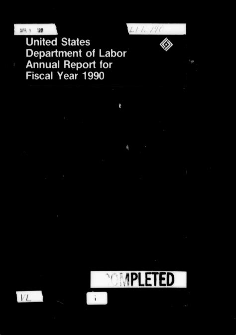 us department of labor annual reports