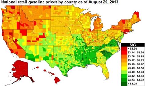 us gas price map