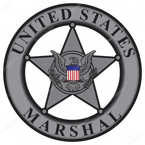 us marshals badge pencil sketch