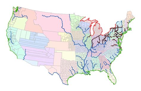 us navigable rivers map