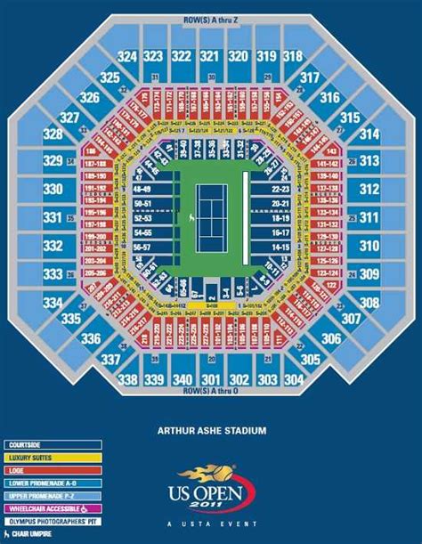 Us Open Tennis Seating Chart
