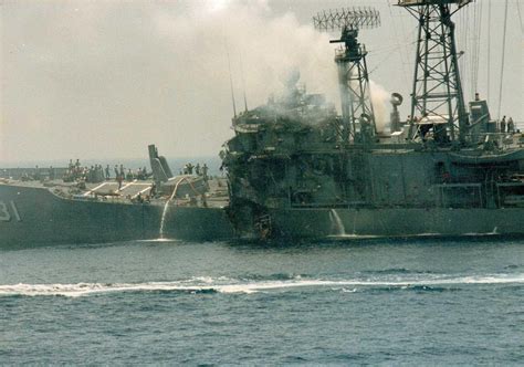us ship hit by exocet