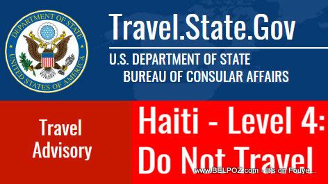 us state department travel advisory haiti
