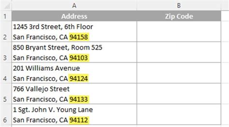 us test address with zip code