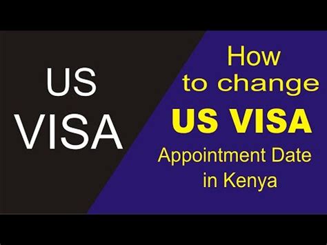 us visa appointment date-nairobi kenya