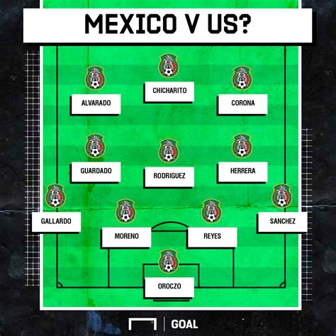 us vs mexico lineup