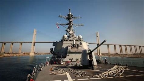 us warship attacked in red sea