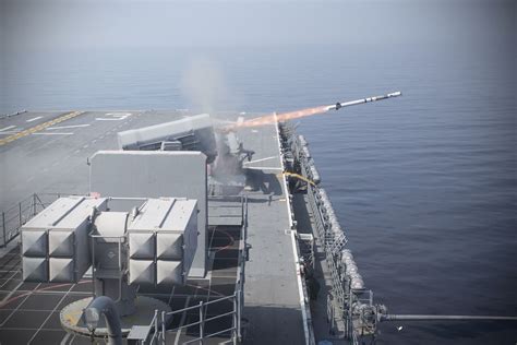 us warship shoots down missile