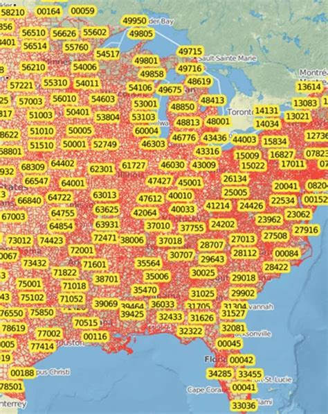 us zip code list with coordinates