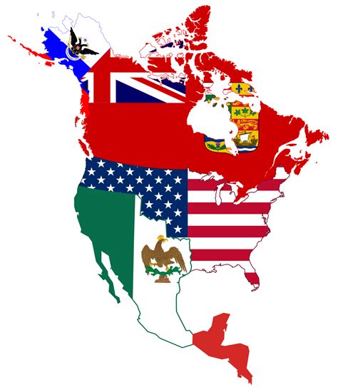 Usa Empire Flag Map
