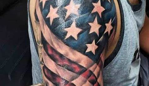 Top 89 American Flag Sleeve Tattoo Ideas - [2021 Inspiration Guide]