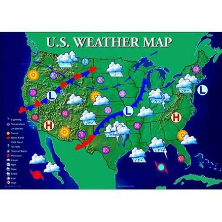 National Weather Map Usa Kinderzimmer 2018