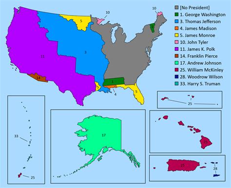 Usa Map And Territories