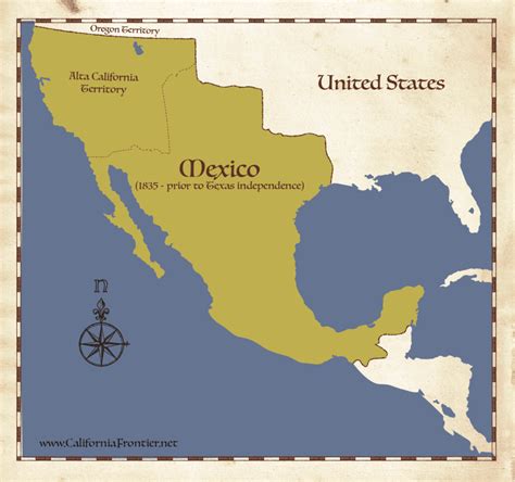 Usa Map Before Mexico
