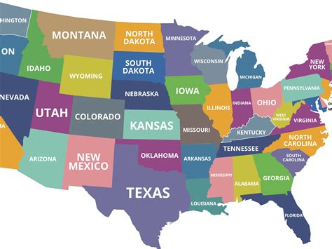 Usa Map Biggest State