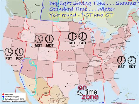 Usa Map Current Time