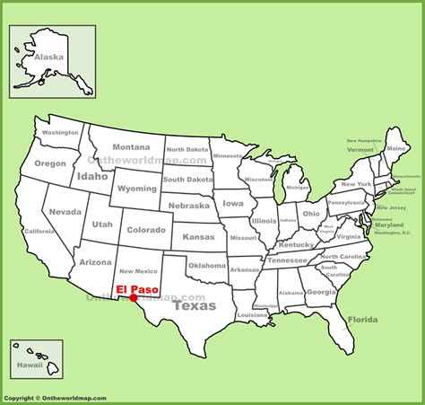 Usa Map El Paso