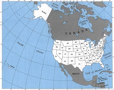 Usa Map Including Canada And Alaska