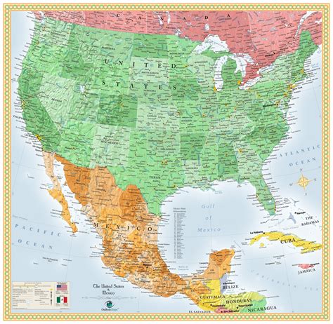 Usa Map Including Mexico