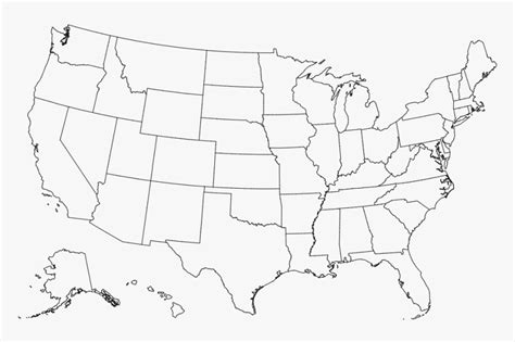 Usa Map Not Colored