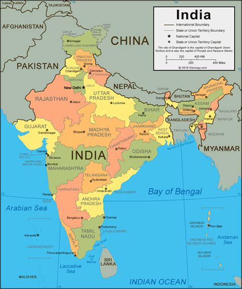 Usa Map Of India