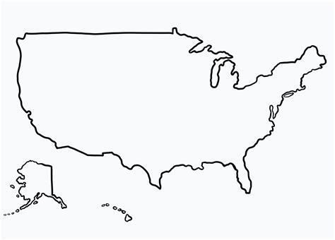 Usa Map To Draw