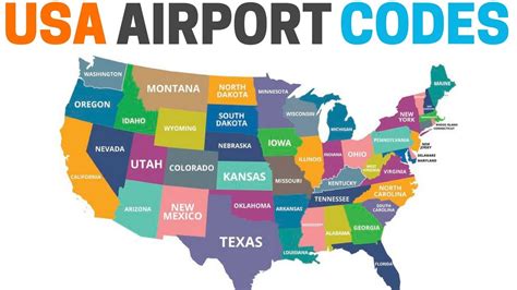 Usa Map With Airport Codes