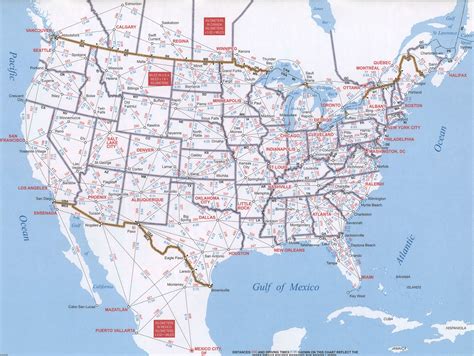 Usa Map With Distances Between Cities